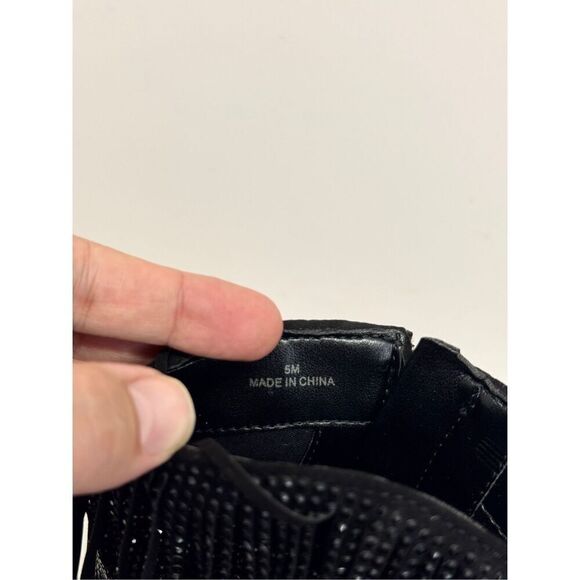 INC Boots Size 5 Black Western Ankle Booties Pointed Toe Evening Shoes NEW - Picture 9 of 11